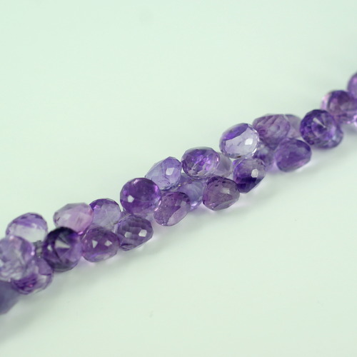 Amethyst Onion Faceted Beads