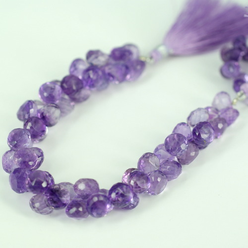 Amethyst Onion Faceted Beads