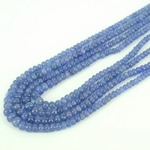 Tanzanite Rondelle Plain Beads 