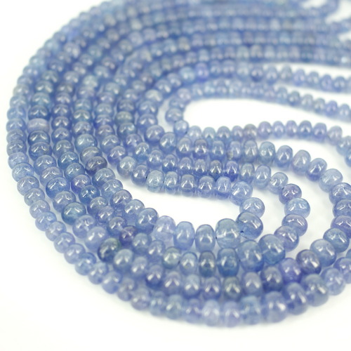 Tanzanite Rondelle Plain Beads 