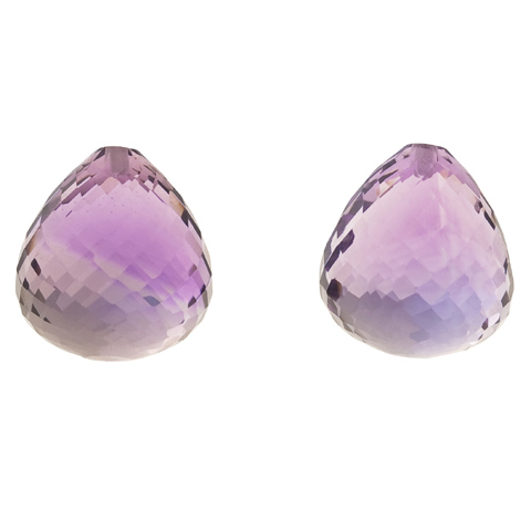 AMETHYST ONION EARRING PAIR