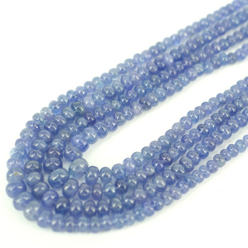 Tanzanite Rondelle Plain Beads 